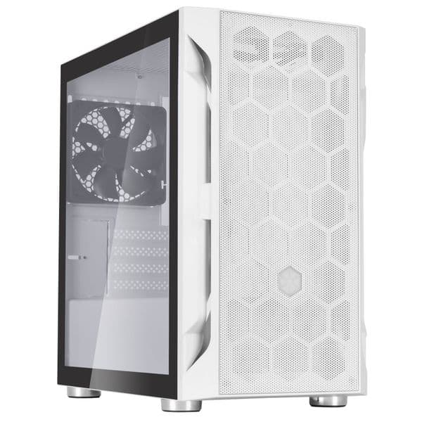 Silverstone Fara H1M Tempered Glass side panel White Gaming Case