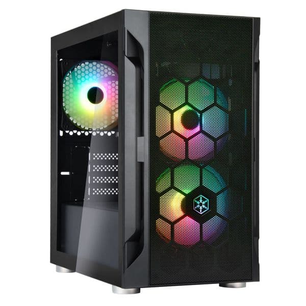 Silverstone Fara H1MPro Black Gaming Case with ARGB Lighting