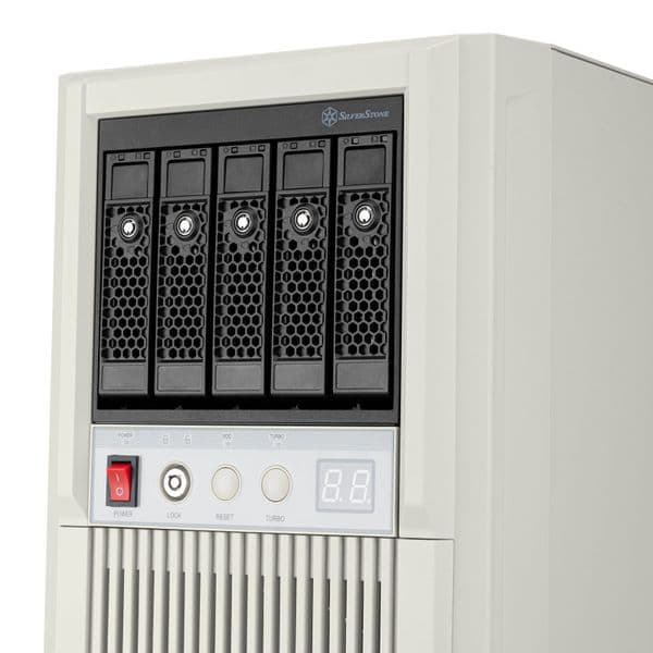 Silverstone FLP03 Retro-inspired Micro ATX tower with support for efficient cooling, diverse storage
