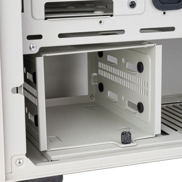 Silverstone FLP03 Retro-inspired Micro ATX tower with support for efficient cooling, diverse storage