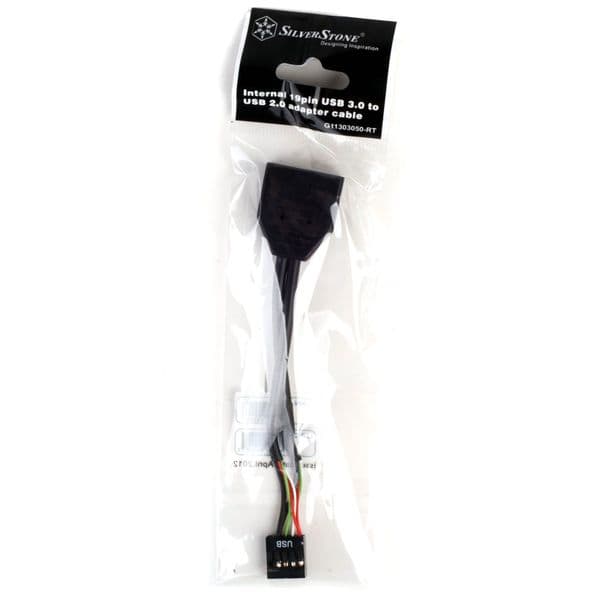 Silverstone G11303050-RT Internal 19pin USB 3.0 to USB 2.0 9pin