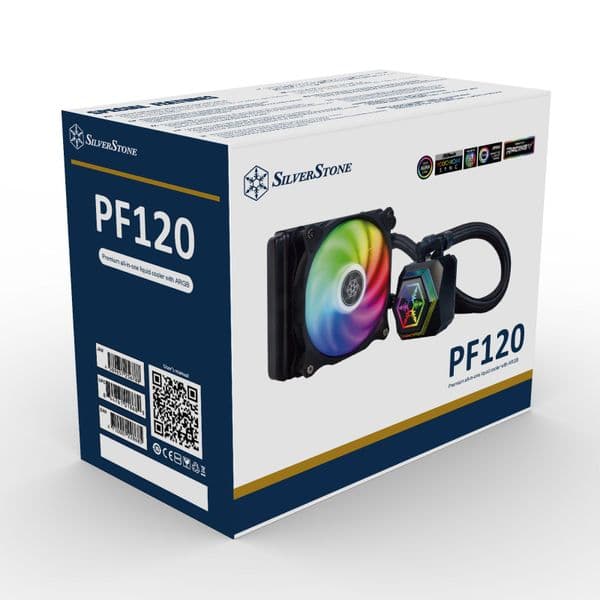 Silverstone PermaFrost 120 ARGB CPU Liquid Cooler Black