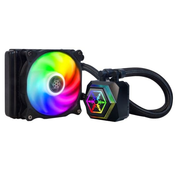 Silverstone PermaFrost 120 ARGB CPU Liquid Cooler Black