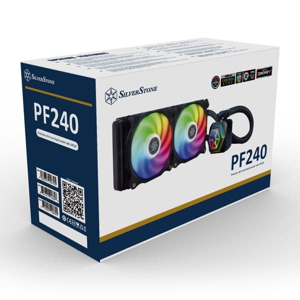 Silverstone PermaFrost 240 ARGB CPU Liquid Cooler Black