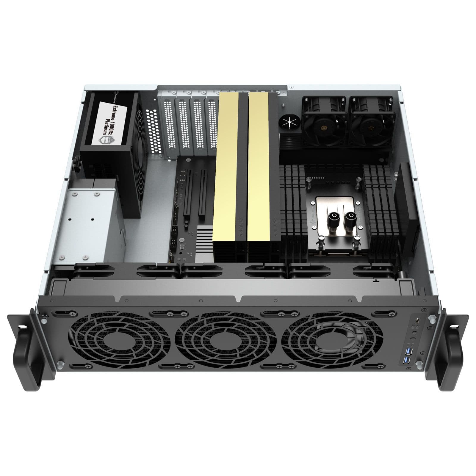 Silverstone RM31-MINI 3U Rackmount Server Chassis with 8 expansion ...