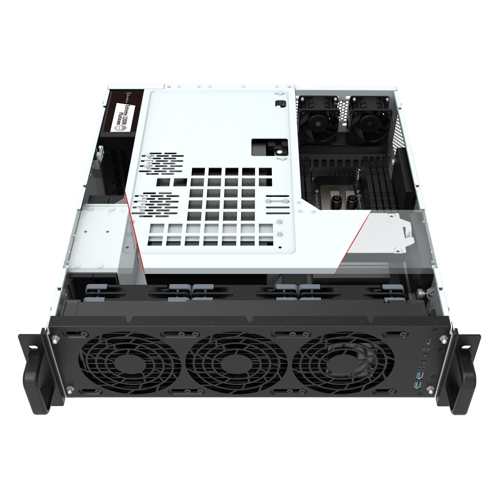 Silverstone RM32 - 3U Rackmount Server Chassis supporting 4-slot High ...