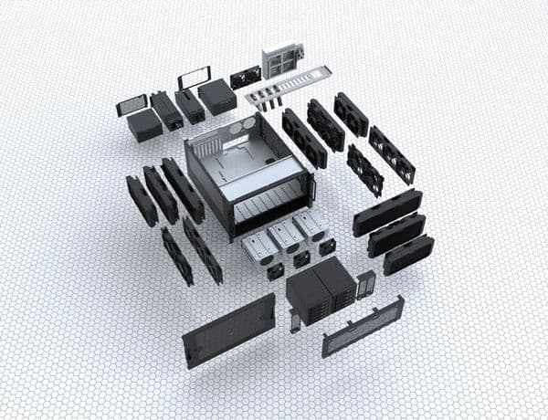 Silverstone RM600 6U rackmount server chassis with Dual PSU compat and Triple 360mm Radiator Support
