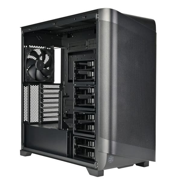 Silverstone SETA A2 Tempered Glass Mid Tower Case Black