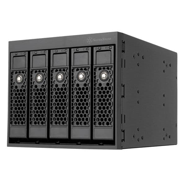 Silverstone SST-FS305B-E 3 x 5.25'' to 5 x 3.5'' SAS-12G/SATA/Hot Swap Adapter Cage