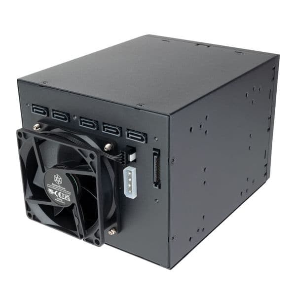 Silverstone SST-FS305B-E 3 x 5.25'' to 5 x 3.5'' SAS-12G/SATA/Hot Swap Adapter Cage