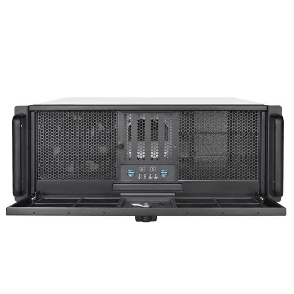 Silverstone SST-RM400 4U Rackmount Server, Supp up to SSI-CEB M/B and ATX (PS2)/Mini red PSU
