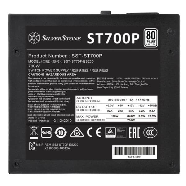 Silverstone Strider 700w Series 80Plus Bronze PSU