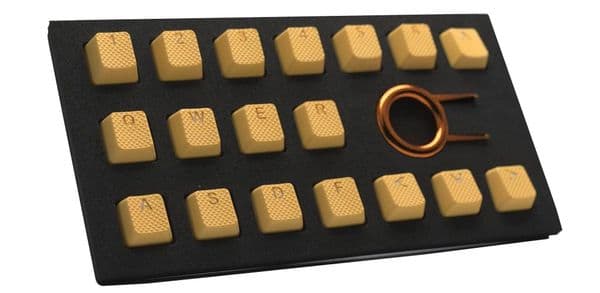 Tai-Hao TPR Rubber Backlit Double Shot 18 Keys Neon Orange