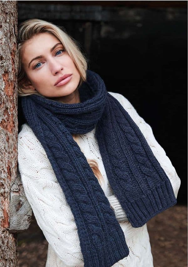 Embroidered Personalised Scarf