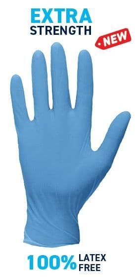 Extra Strength Nitrile Gloves - Box 100