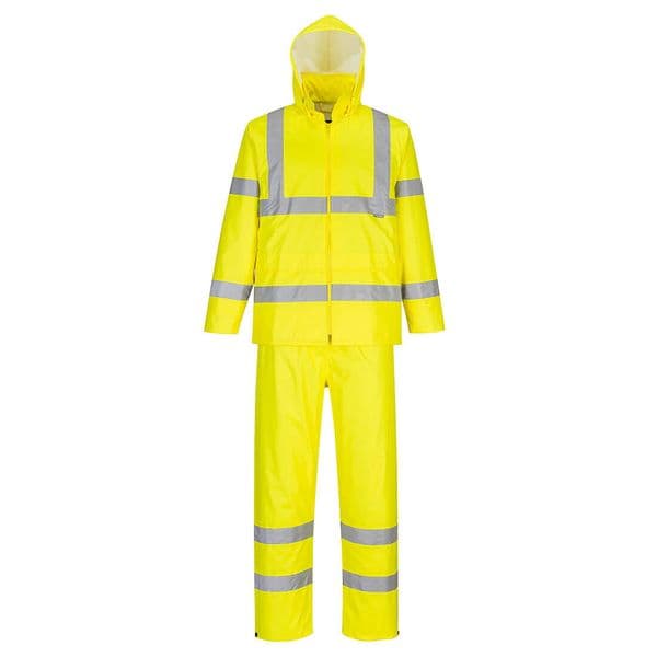 H448 - Hi-Vis Packaway Rain Suit Orange