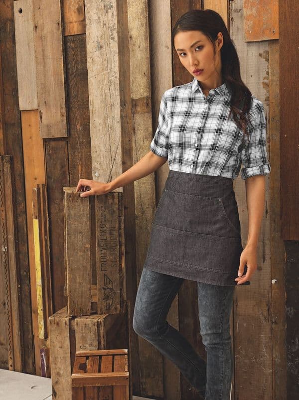 JEANS STITCH DENIM WAIST APRON