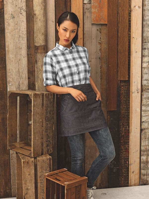 JEANS STITCH DENIM WAIST APRON