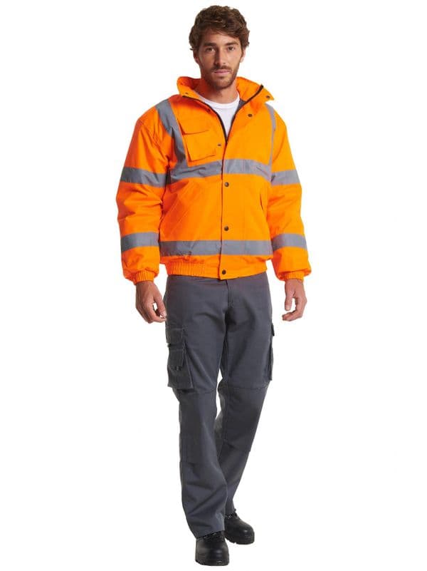 RAIL HI VIS BOMBER JACKET
