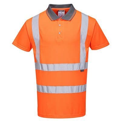 RAIL HI VIS SHORT SLEEVE POLO SHIRT