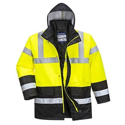 S466 Hi-Vis Long Contrast Traffic Jacket