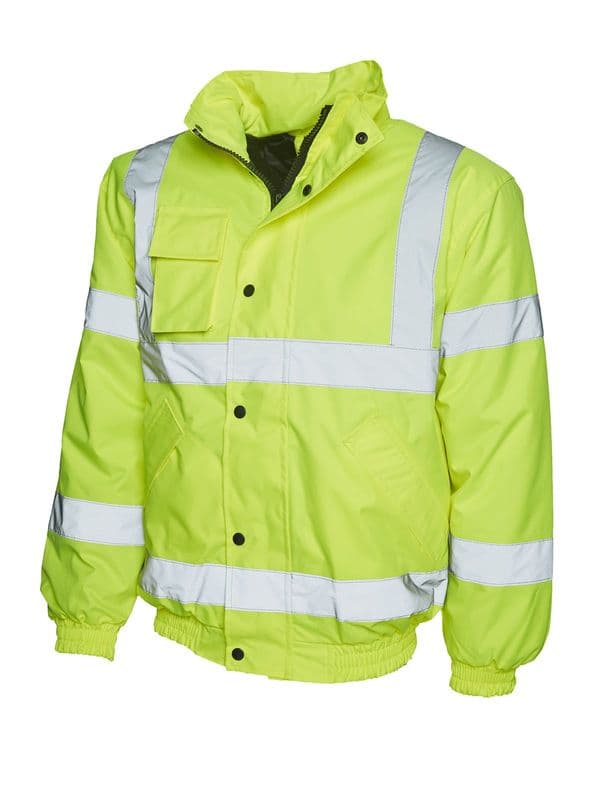 UC804  Hi Vis Bomber Jacket