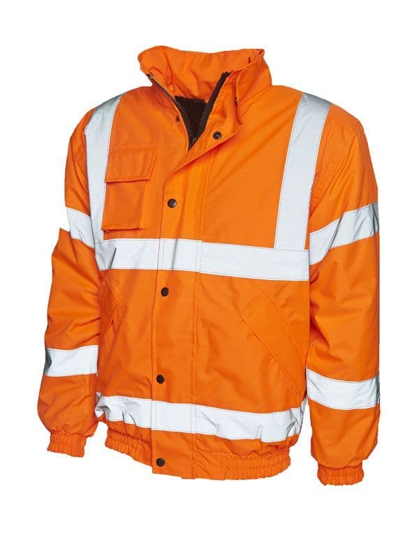 UC804  Hi Vis Bomber Jacket