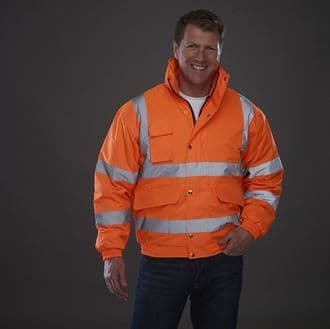 Yoko HVP211 Hi Visibility Bomber Jacket