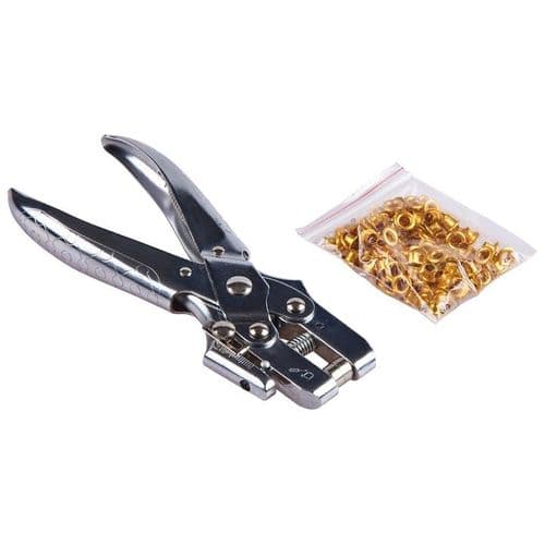 Heavy Duty Eyelet Plier - With 100pc Eyelets