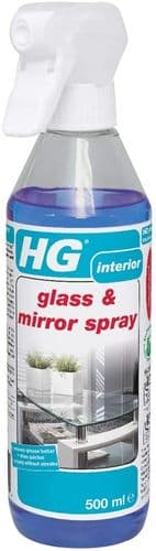 HG Glass & Mirror Spray 500 ml is a streak-free glass cleaner which removes grease and dirt quickly