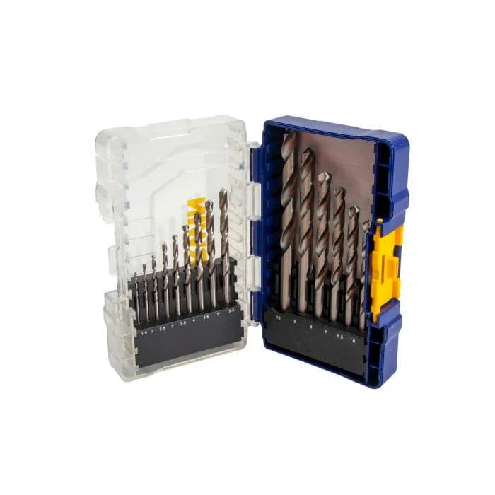 Set Di Punte Da Trapano HSS Con Rivestimento In Titanio Irwin Tools, 135° Split Point, Custodia In Gomma Con Indice Automatico