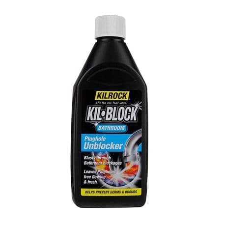 Kilrock Kil-Block Bathroom Plughole Unblocker 500ml
