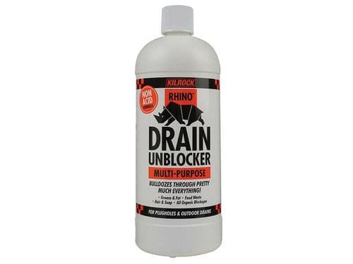 Kilrock Rhino Drain Unblocker 1 Litre RHINOACIDFREE