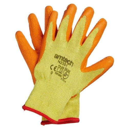 Latex Palm Coated Gloves Large (Size: 9)