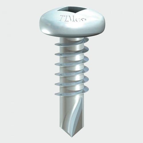 Pan Head S/Drill Screw SQ -BZP 00812SPSD