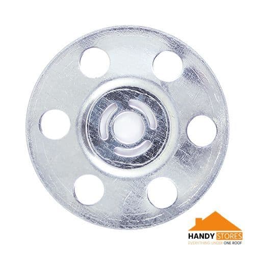 TIMco MID35 Metal Insulation Disc 35mm - Zinc Bag of 100
