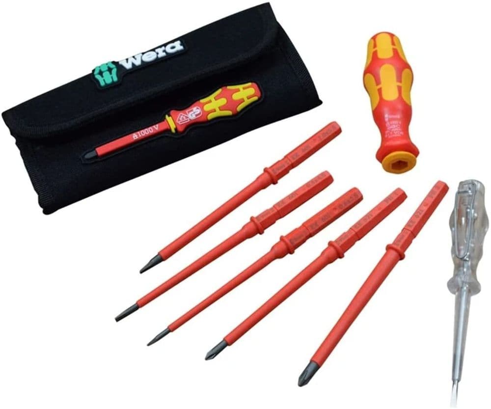 Wera Kraftform VDE compact Interchangeable Blade Screwdriver Set 7 Piece