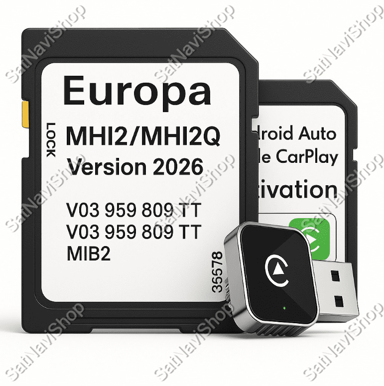 Audi MIB2 CarPlay & Android Auto Activation + 2026 Navigation Update