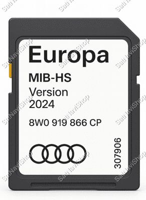 Audi  MIB-HS SAT NAV MAP SD CARD EUROPE 2025