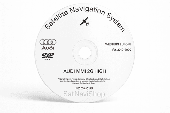 Audi Sat Nav Update Discs | Map DVD 2025