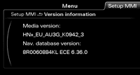 Audi MMI 3G Plus 6.36.0 HDD Navigation Map Update 2026