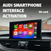 AUDI SAT NAV A6 / A7 / A8 - APPLE CARPLAY & ANDROID AUTO ACTIVATION SD CARD