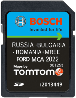 FORD MCA  SD CARD SAT NAV MAP UPDATE TOUCHSCREEN NAVIGATION BULGARIA RUSSIA 2023