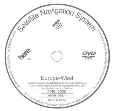 LAND ROVER FREELANDER 2 & JAGUAR XF SAT NAV MAP UPDATE DISC 2019-2020 FOR ALL DVD BASED NAVIGATIONS