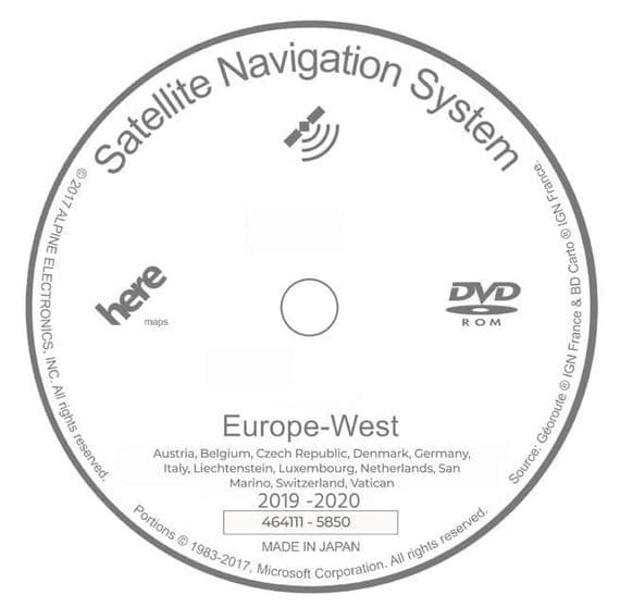 Land Rover Sat Nav Update Discs | Map DVD 2025