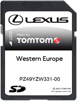 LEXUS MOVEON 2025/2026 SAT NAV MAP SD CARD NAVIGATION EUROPE