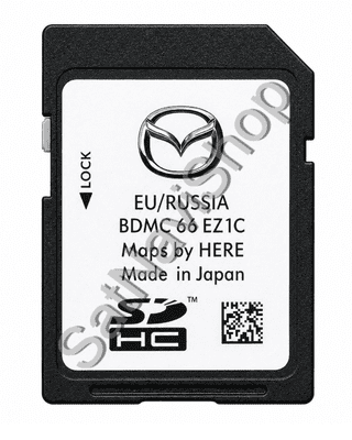 Mazda 3 Widescreen Sat Nav Map SD Card Europe 2025