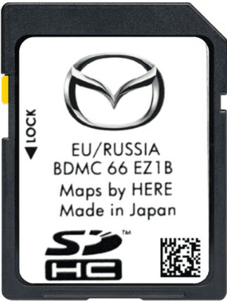 MAZDA 3 WIDESCREEN SAT NAV MAP SD CARD EUROPE 2025