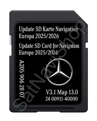 MERCEDES NTG5.5 AUDIO 20 SAT NAV MAP 2025/2026 UPDATE SD CARD A2059062807