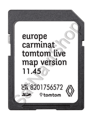 Renault Carminat Live 2025/2026 Navigation SD Card Sat NAV Map